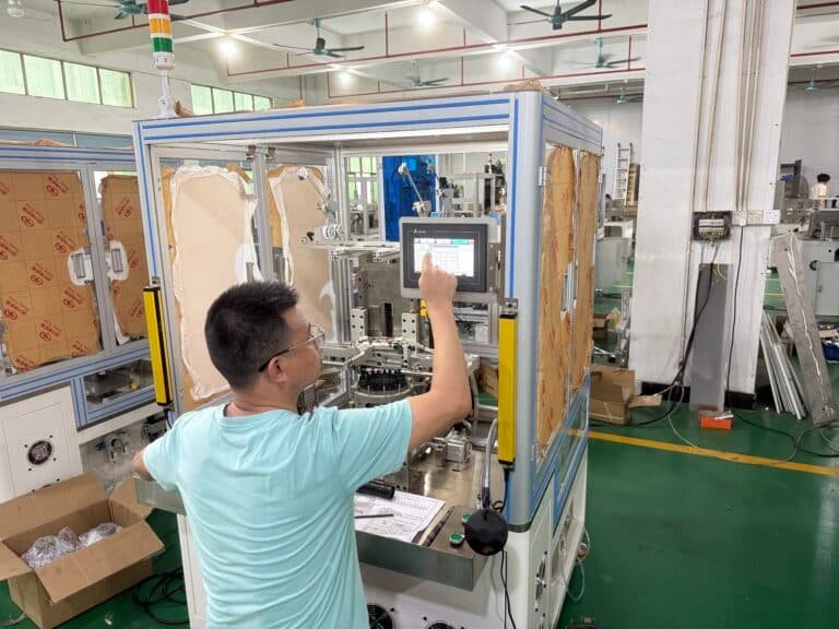Vacuz Dual Stations BLDC Motor Automatic Inner Stator Core Needle Winding Machine Equipment Adjusting and Delivery