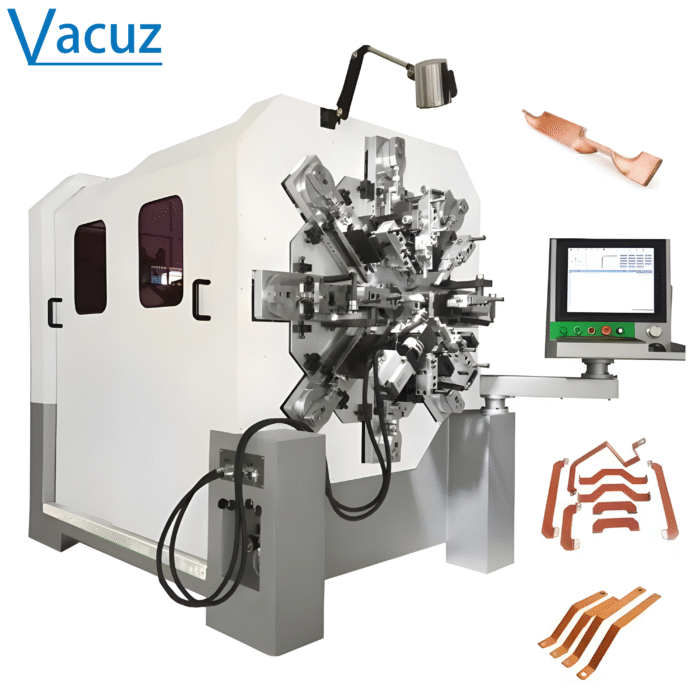 High Efficiency Precision CopperAluminum Brass Busbar Coil Winding Bending Punching Cutting Machine‌ Copper Foil Connector Making Machine