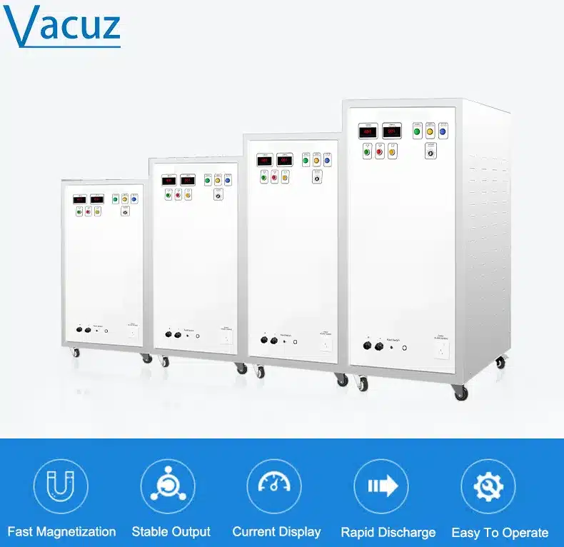 Sıcak Satış Vacuz Darbe Magnetizer Demagnetizer Hoparlör N52H N42 N45 Mıknatıs Şarj Hoparlör NdFeB Manyetik Çelik Mıknatıslama Makinesi