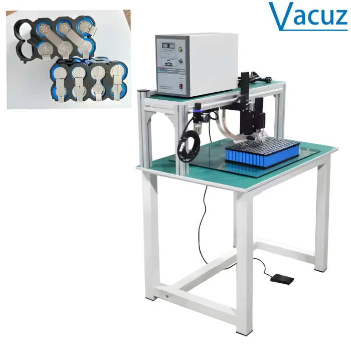 Pneumatic Manual Battery Pack Spot Welder Machine Spot Welder for Cylindrical Battery 18650 26650 21700 Welding