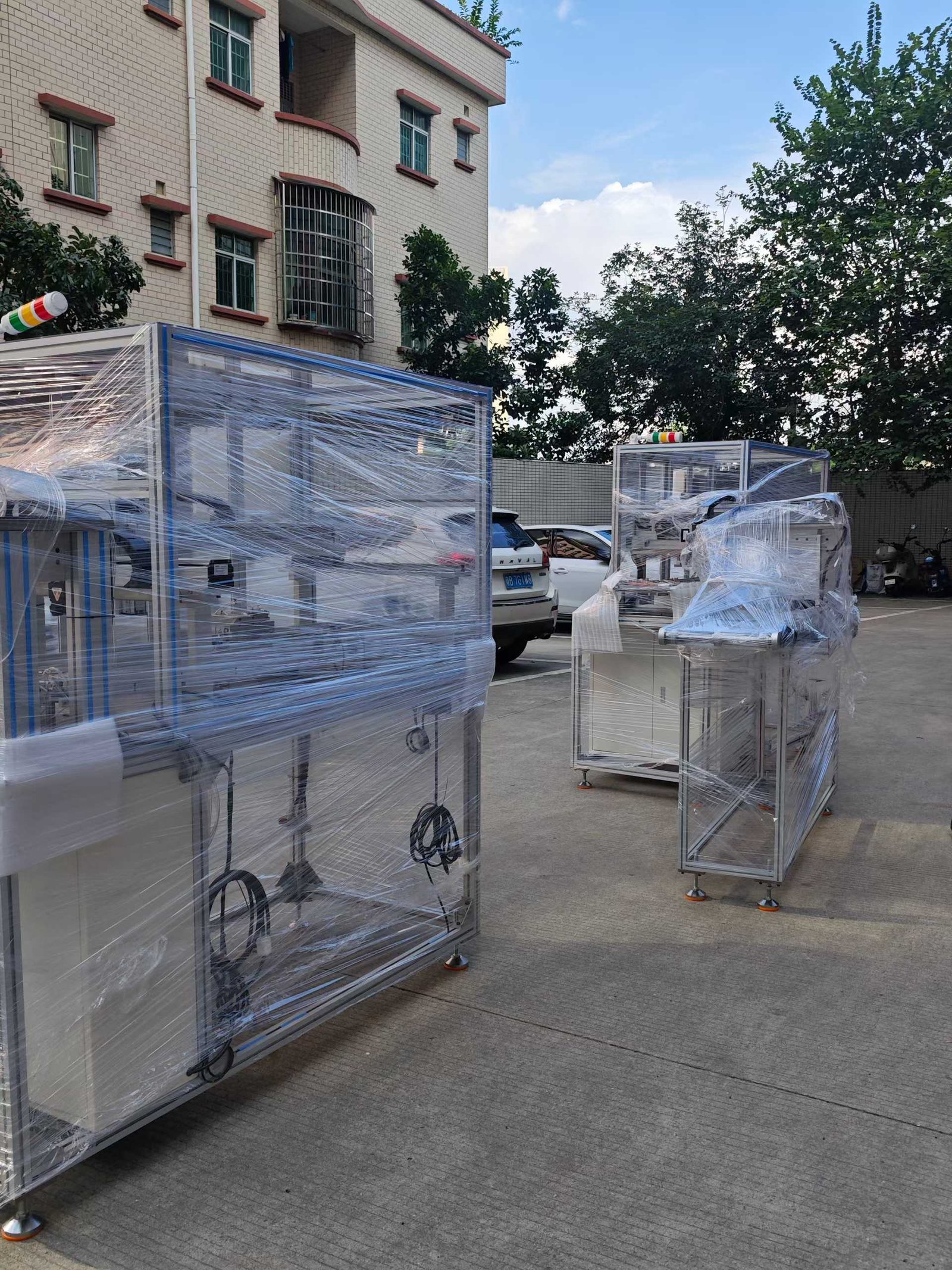 Two Sets BLDC Motor Fully Automatic Stator Core Winding Lead Wire Managing Soldering Production Line Shipment