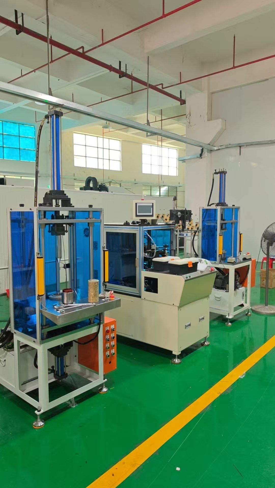 Vacuz 7 Sets AC Motor Induction Stator Coil Paper Insert Winding Insertion Lacing Forming Machine Line Shipment
