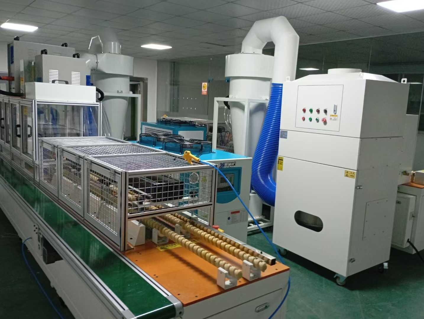 Vacuz Automatic BLDC Motor Electrostatic Coating Machine Production Line For Drone Stator Core Lamination