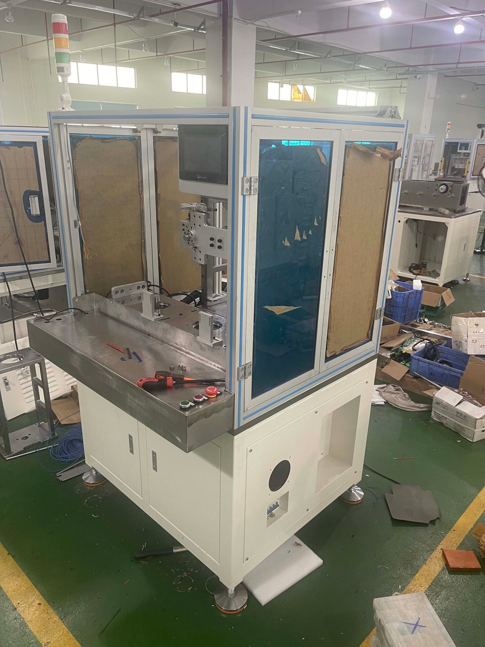Vacuz Automatic Inner BLDC Air Conditioner Motor Stator Core Needle/Fly Fork Winding Machine Packaging