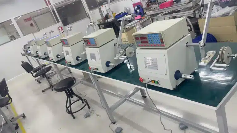 6 Sets Vacuz Semi Automatic Single Spindle Transformer Bobbin Coil Needle Winding Machine Delivery to Client's Factory