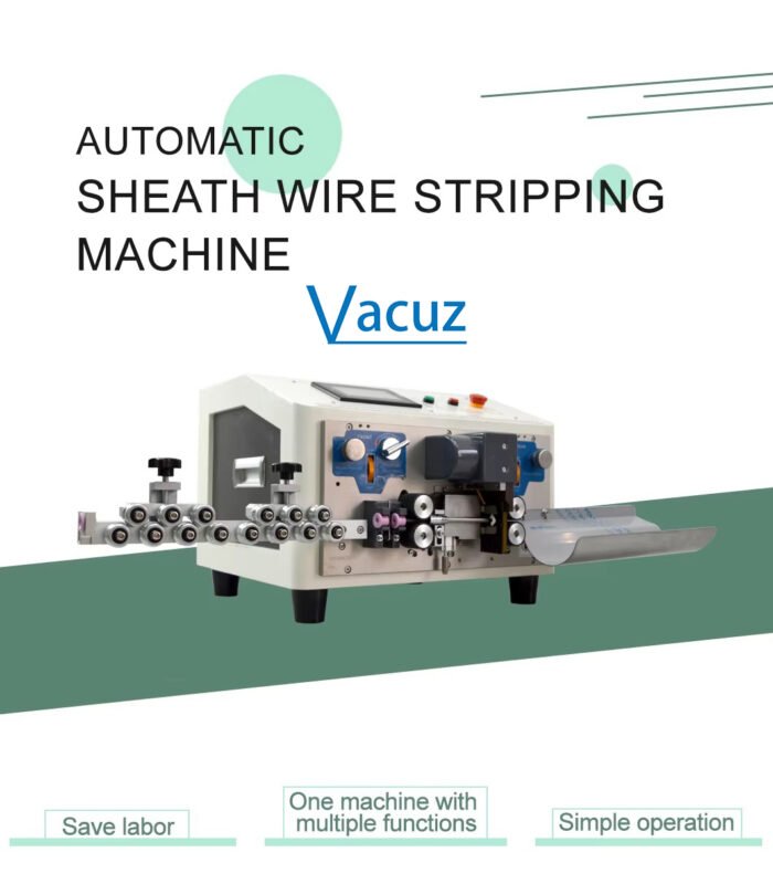 Fast Speed Cable Cutting Computer Electric Wire Cutting Cutter Cable Conductor Peeling Wire Stripper Stripping Machine