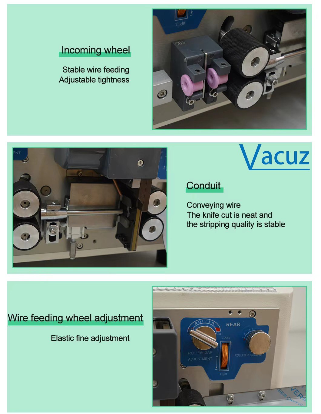 Fast Speed Cable Cutting Computer Electric Wire Cutting Cutter Cable Conductor Peeling Wire Stripper Stripping Machine