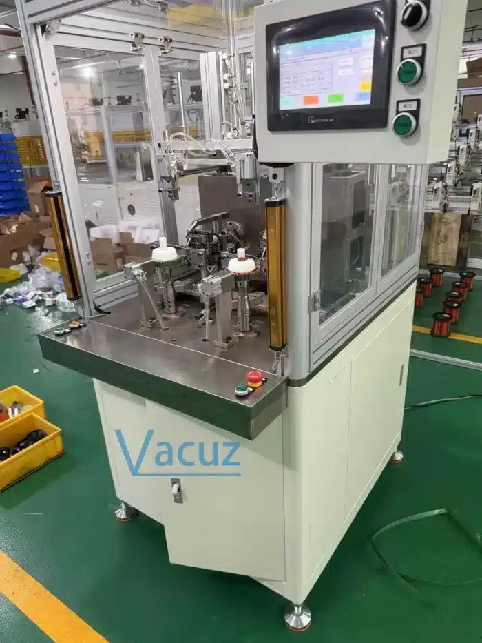 Vacuz 4 Axis Precision Winding Servo Motor Automatic 3115 3520 FPV Drone BLDC Motor Outer External Stator Core Flying Fork Winding Machine Equipment