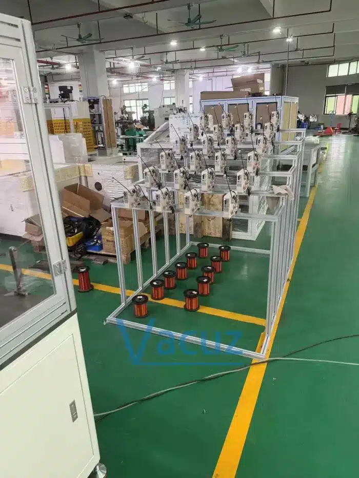 Vacuz 4 Axis Precision Winding Servo Motor Automatic 3115 3520 FPV Drone BLDC Motor Outer External Stator Core Flying Fork Winding Machine Equipment