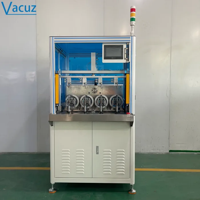 Vacuz 4 Stations FPV Drone 3115 Stator Core Automatic BLDC Motor Coil Flying Fork Winding Machine Equipment