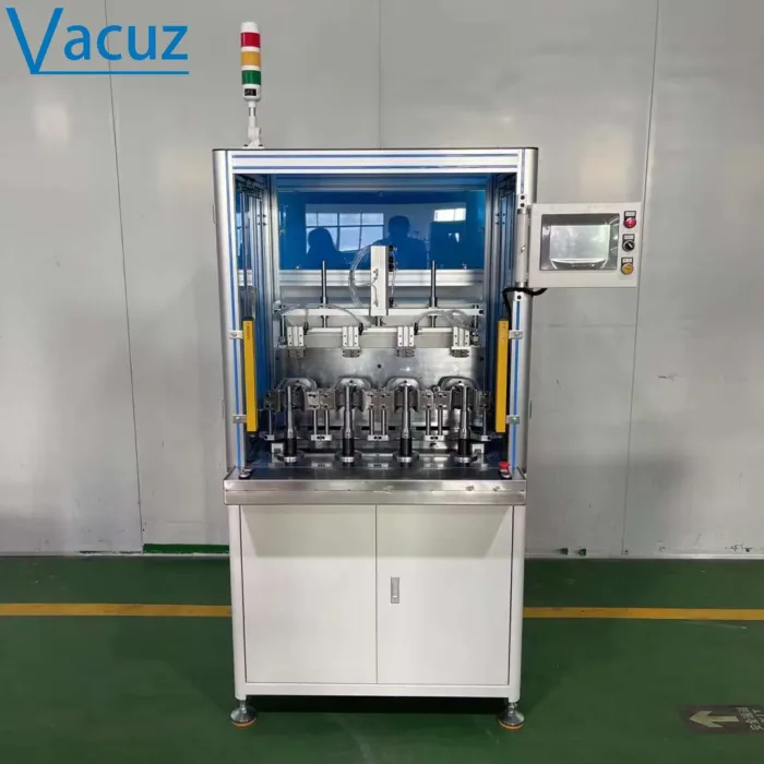 Vacuz 4 Stations FPV Drone 3115 Stator Core Automatic BLDC Motor Coil Flying Fork Winding Machine Equipment