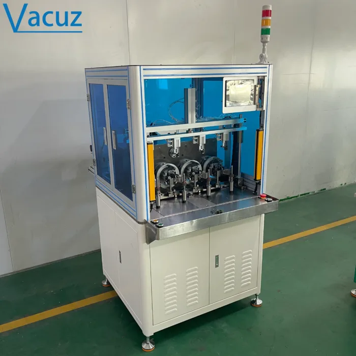 Vacuz 4 Stations FPV Drone 3115 Stator Core Automatic BLDC Motor Coil Flying Fork Winding Machine Equipment
