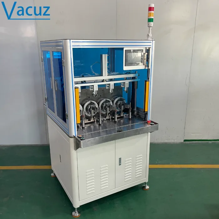 Vacuz 4 Stations FPV Drone 3115 Stator Core Automatic BLDC Motor Coil Flying Fork Winding Machine Equipment