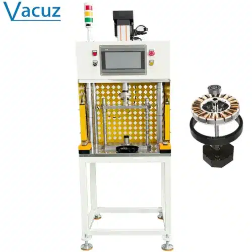 Vacuz 5 Tons Electric Servo Press Machine For BLDC AC Ceiling Fan Motor Parts Drone Rotor Parts Bearing Shaft Ring Stator Coil Assembly