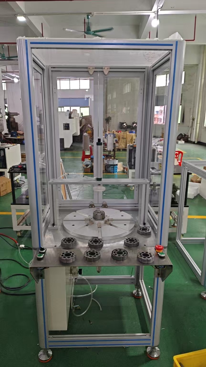 Vacuz R&D Automatic Big Rotor 8pcs Magnets Insertion Assembly Machine to Europe