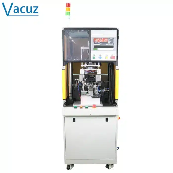 Vacuz Two Stations Automatic Correction FPV Drone External Rotor Ring Drilling Milling Weight Removing Motor Balancing Machine