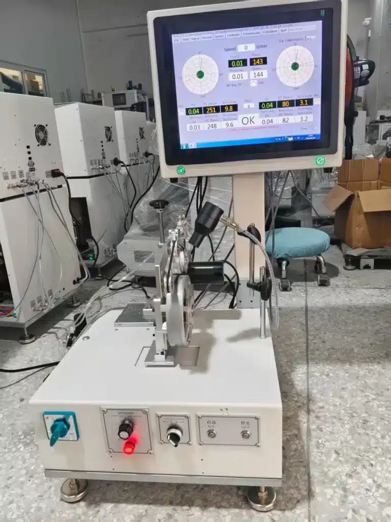 Vacuz 2 Stations FPV Drone Motor Stator Winding Machine+1 Ton Servo Press Machine For Shaft, Bearing, Stator Coil, Ring+150mm OD Max Rotor Dynamic Balancing Machine Shipment