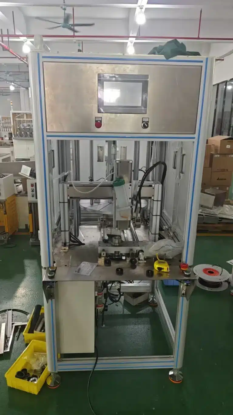 Vacuz BLDC Motor Coil Winding Machine+2 Sets Rotor Glue Dispensing Magnets Insertion Machine+3 Sets 1 Ton Servo Press Machines to Vietnam