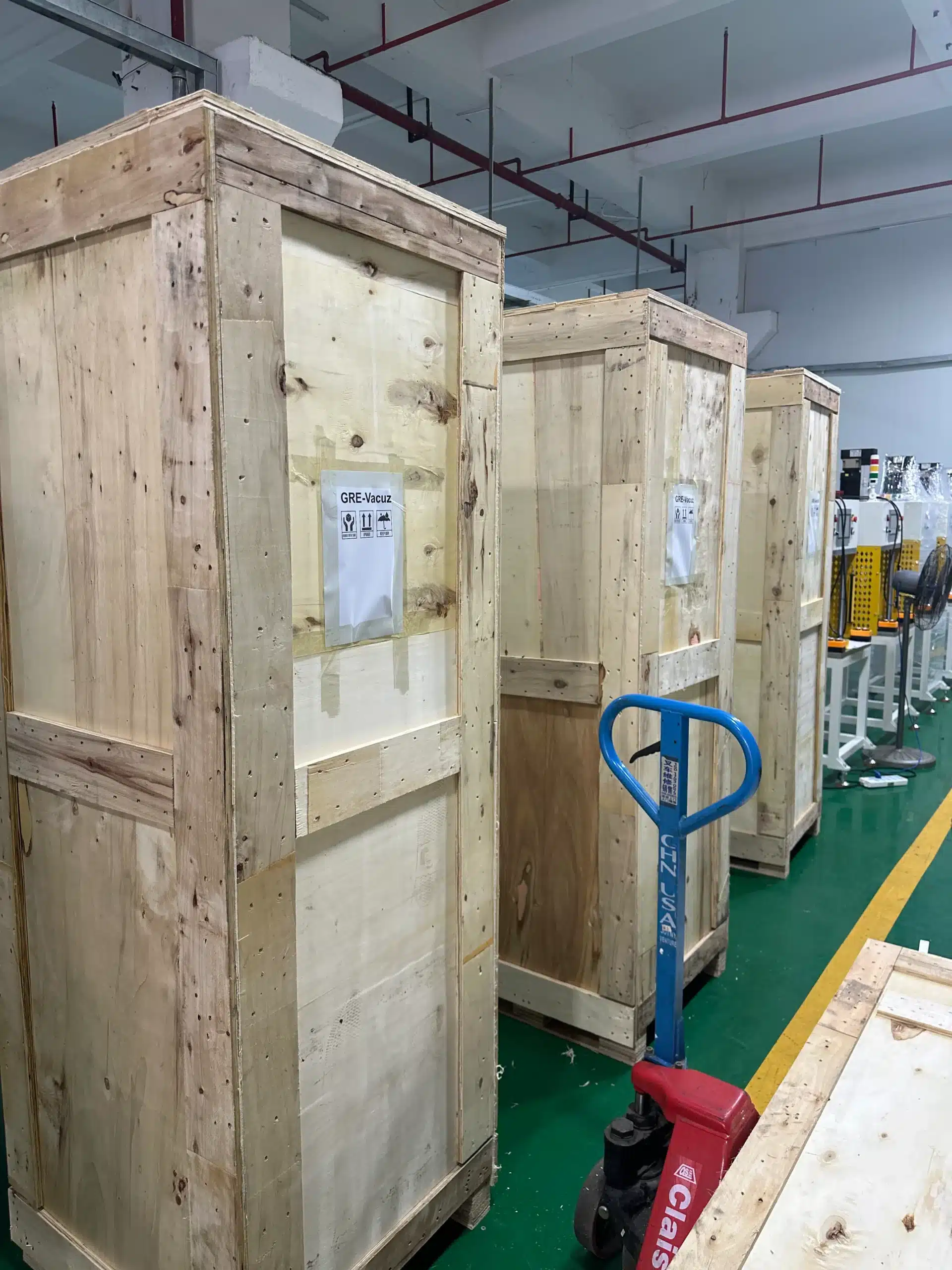 Vacuz BLDC Motor Coil Winding Machine+2 Sets Rotor Glue Dispensing Magnets Insertion Machine+3 Sets 1 Ton Servo Press Machines to Vietnam