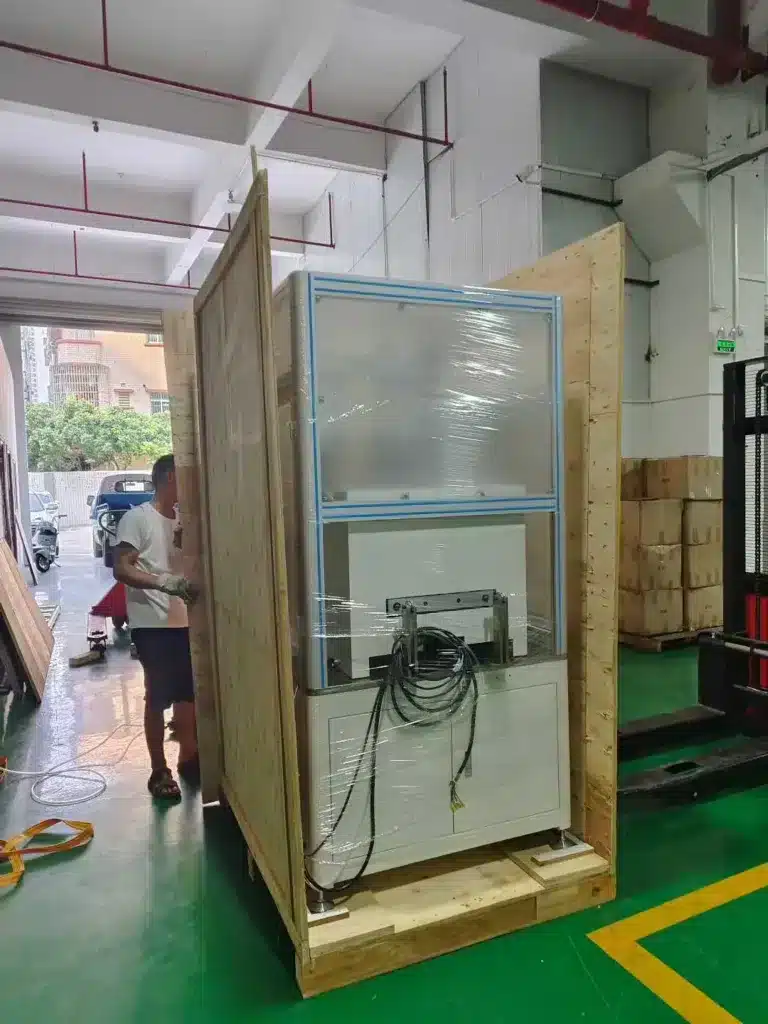 Vacuz Customize Large BLDC Motor Outer Stator Core Two Stations Automatic Flying Fork Winding Machine Packing