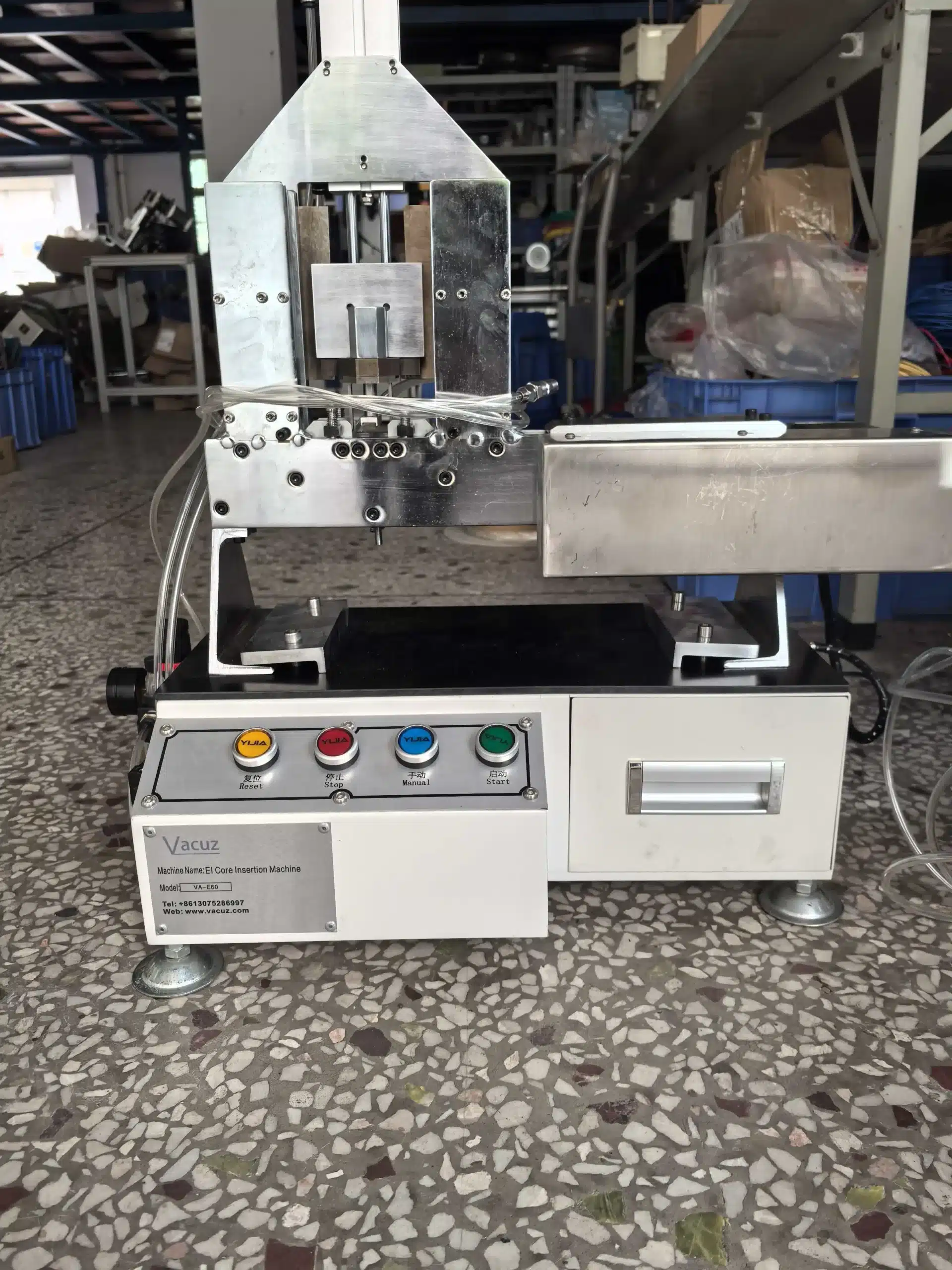 Vacuz EI-30 Transformer Bobbin Coil EI Core Insertion Assembly Machine to India