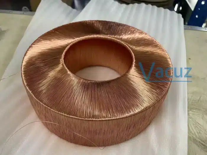 Tipo PLC verticale OD max 300 mm Vacuz Semi automatico grande induttore toroidale Core corrente trasformatore testa ingranaggi avvolgimento macchina