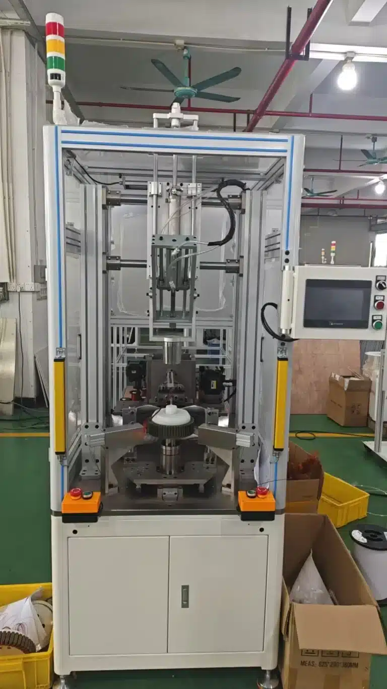 Vacuz Max 250mm OD Agriculture Drone Motor Automatic FPV BLDC Stator Core Flying Fork Winding Machine to Germany