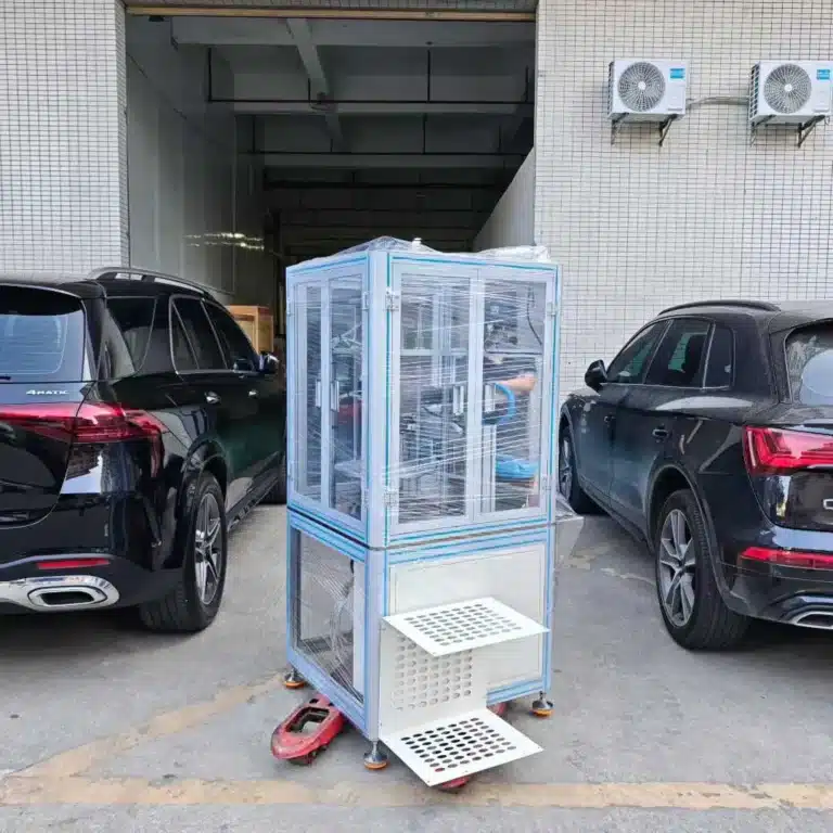 Vacuz Slide Table Type FPV Drone Motor Rotor Glue Dispensing Neodymium Magnets Insertion Assembly Machine Shipment