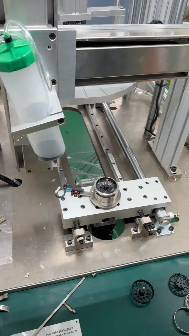 one set vacuz rotor glue dispenser magnets insertion machine + 6 sets 1 ton motor parts bearing shaft servo press machines shipment 1