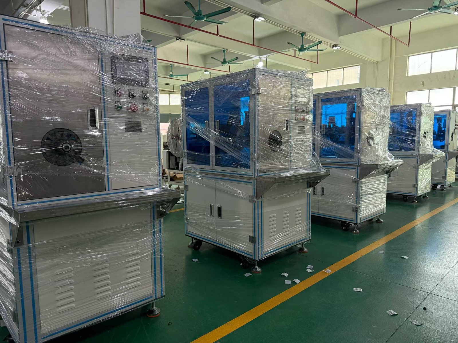 total 13 sets cooling fan motor stator core winding machines + bldc motor insulation paper insertion machines shipment 4