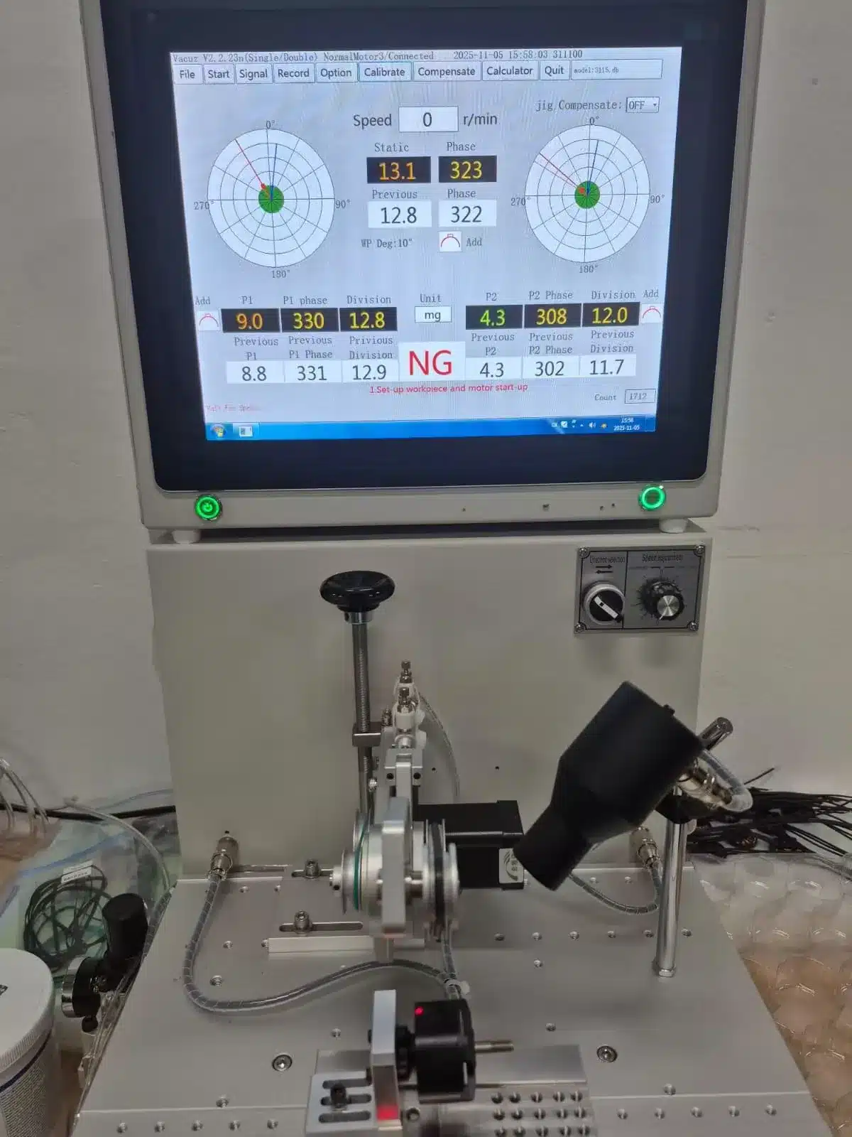 Vacuz 2 Stations 3115 FPV Drone Motor Stator Core Flying Fork Winding Machine + 3115 Drone Rotor Dual Side Dynamic Balancing Machine Shipping