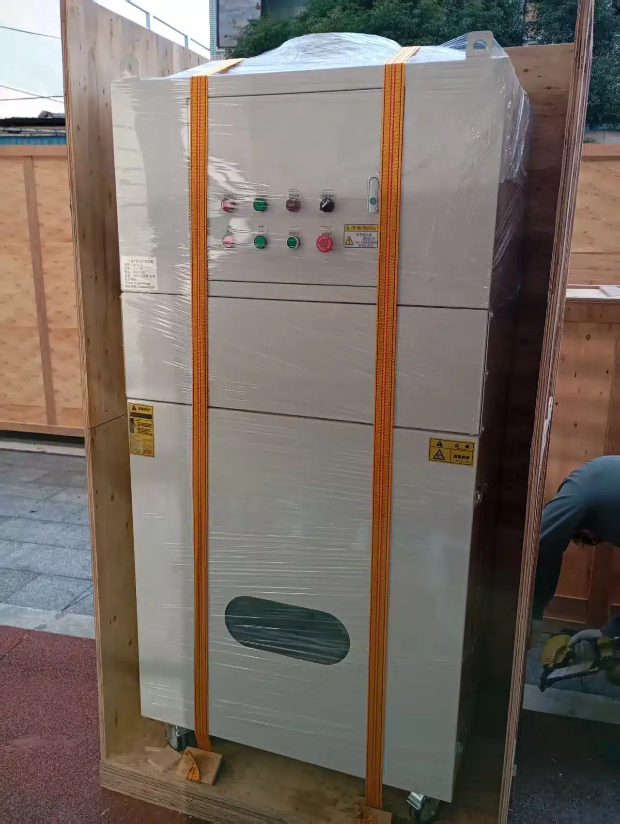 vacuz automatic coating process for fpv drone bldc motor outer slot stator insulation electrostatic powder coating line 5