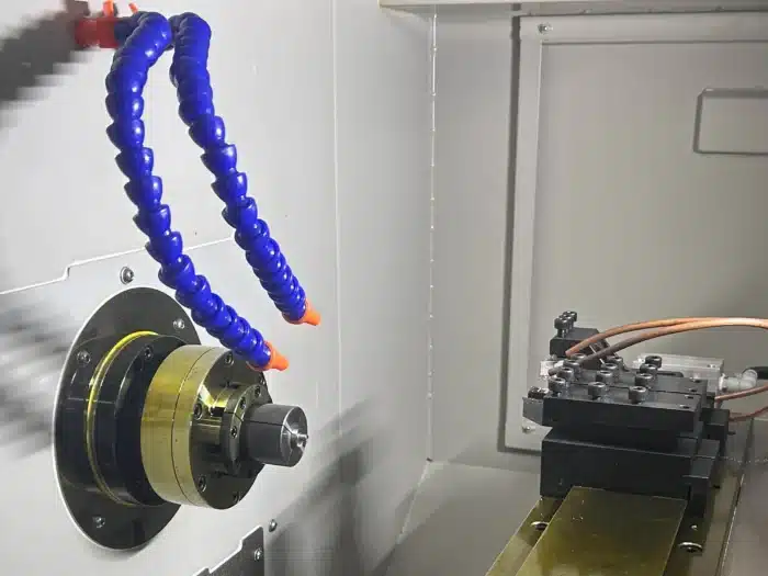 Vacuz Multi Axis CNC Lathe Tapping Machining Center Precision Drilling and Threading Machine for Complex Metal FPV Drone Motor Shaft Parts UAV Motor Component