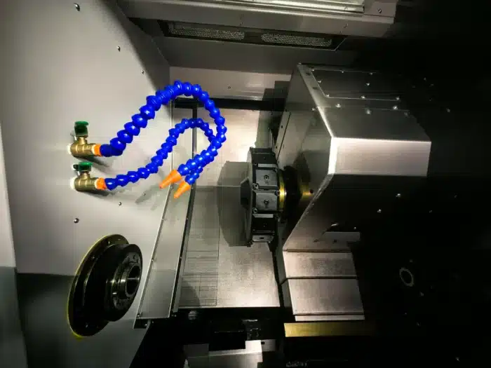 Vacuz Multi Axis CNC Lathe Tapping Machining Center Precision Drilling and Threading Machine for Complex Metal FPV Drone Motor Shaft Parts UAV Motor Component