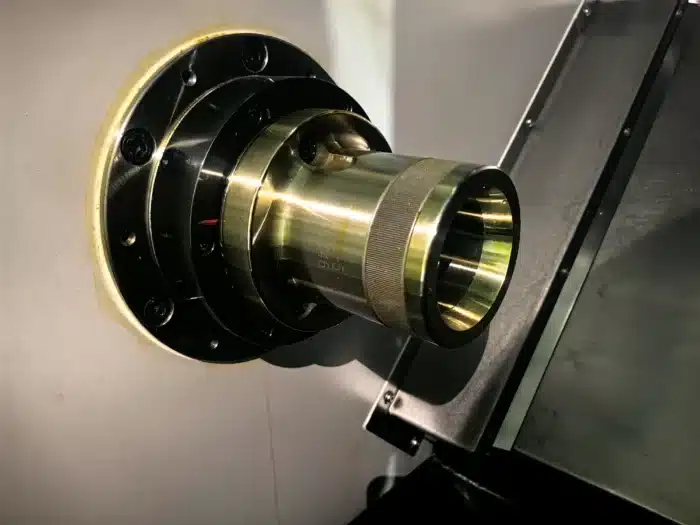 Vacuz Multi Axis CNC Lathe Tapping Machining Center Precision Drilling and Threading Machine for Complex Metal FPV Drone Motor Shaft Parts UAV Motor Component