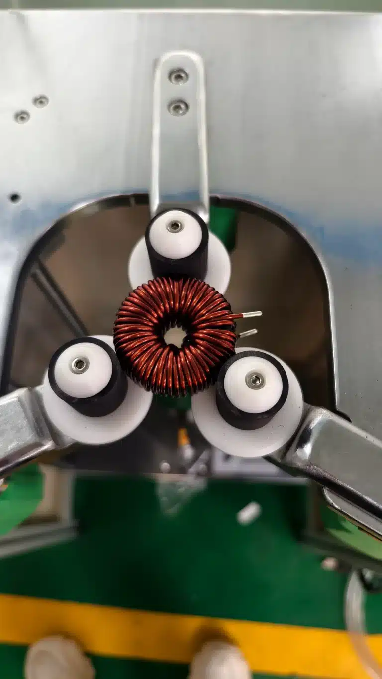 Vacuz Semi Automatic Big Toroidal Inductor Core Crochet Hook Winding Machine + 150mm Large Rotor Dynamic Balancing Machine + 1 Ton BLDC Motor Bearing Servo Press Machine Shipment to Mexico