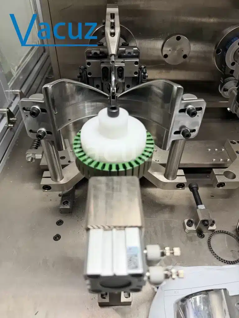 two stations fpv uav drone motor stator coil flying fork winding machine equipment price