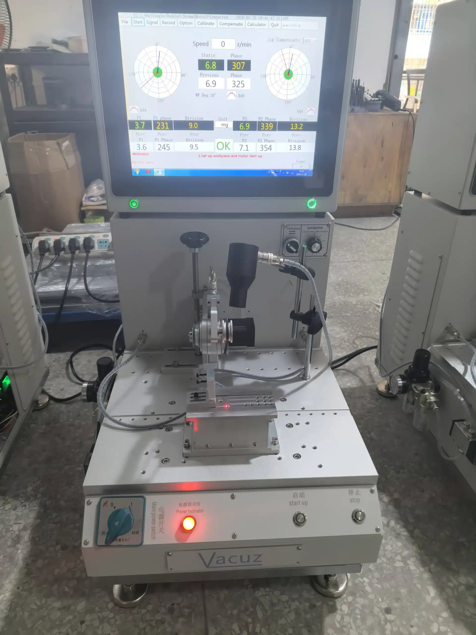 vacuz 2 sets dual side fpv uav drone bldc motor external rotor dynamic balancing machines 1