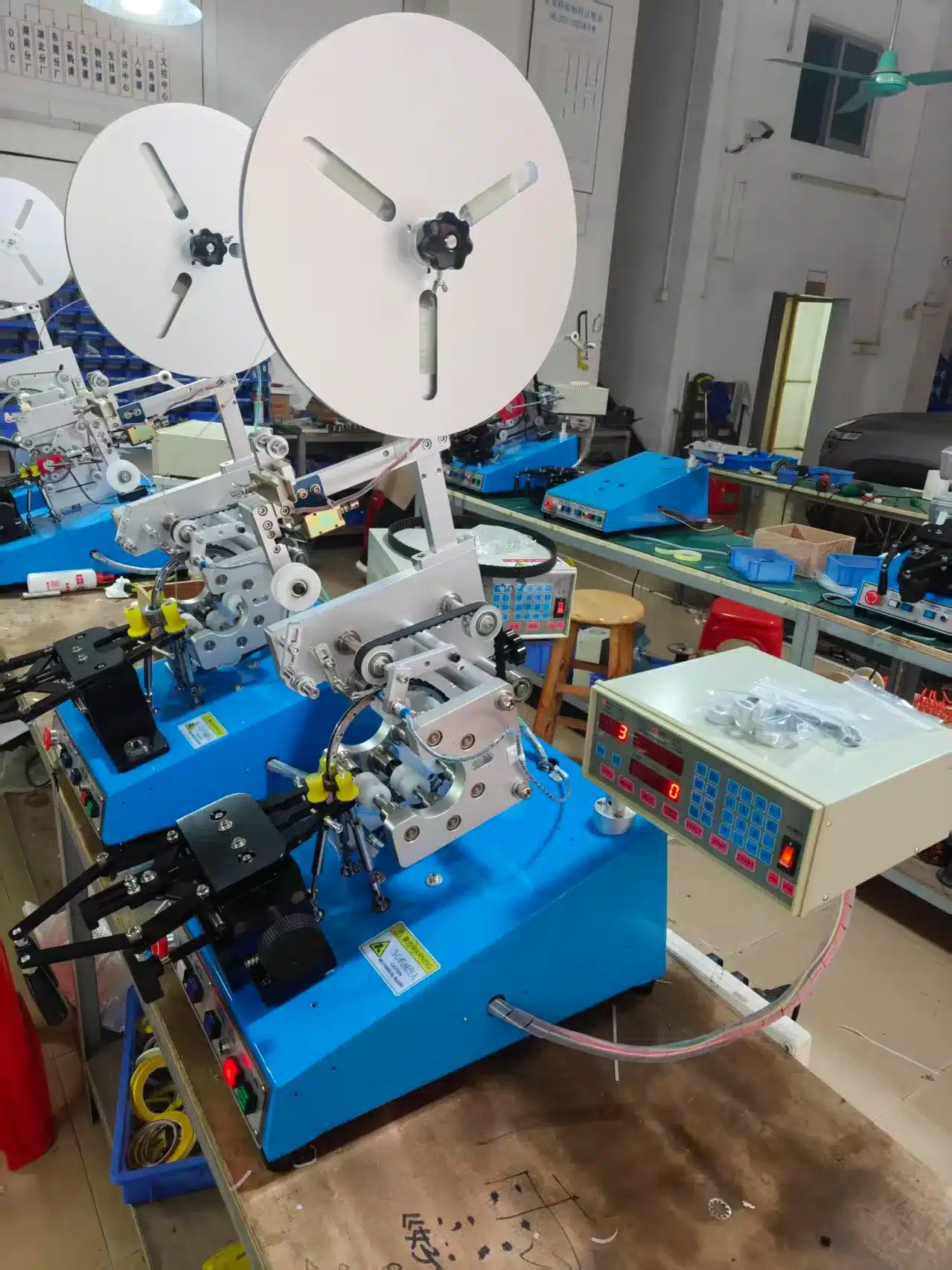 vacuz 4mm&6mm 2 sets toroidal inductor core insulation tape wrapping machines delivery 1