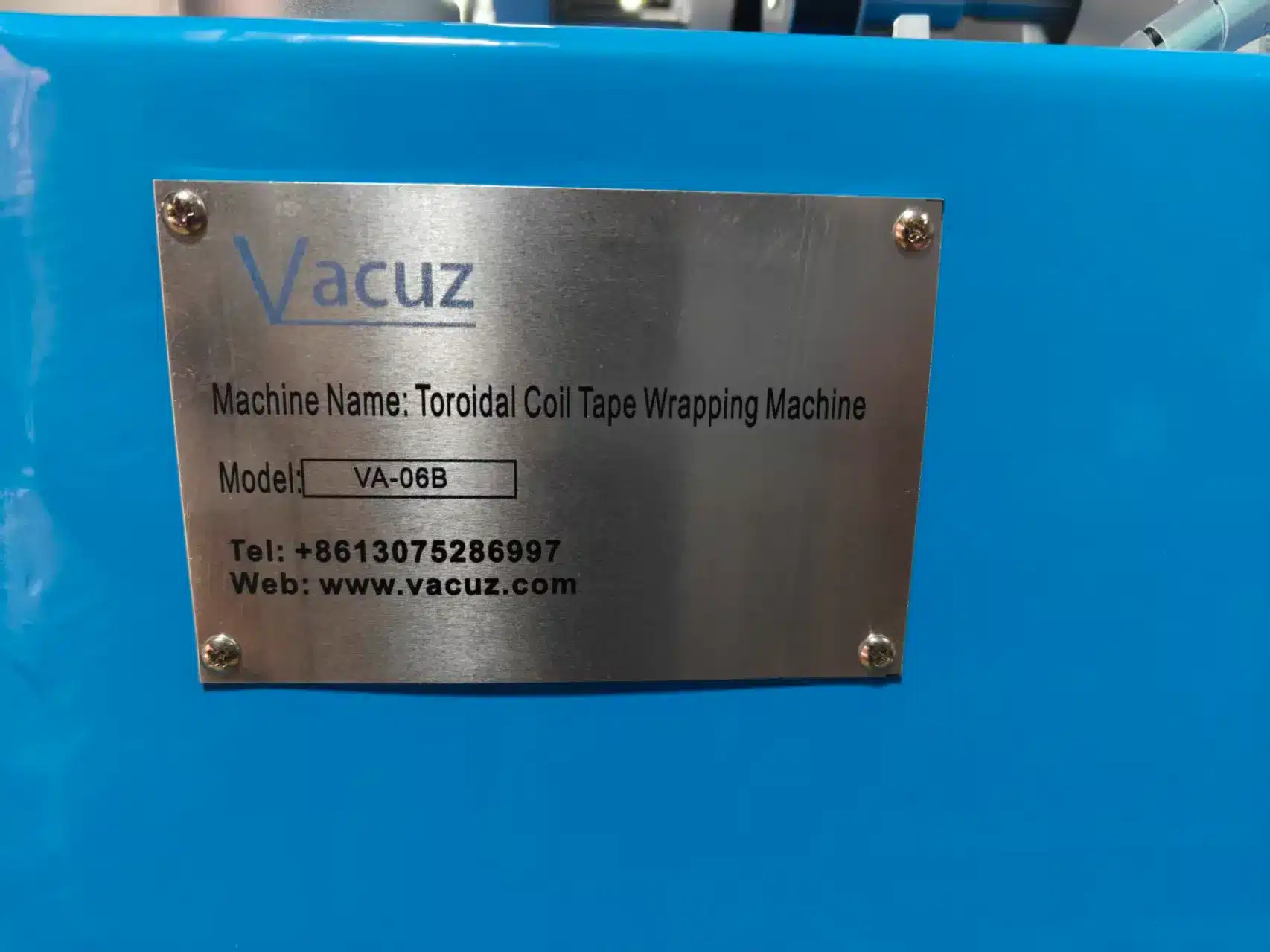 vacuz 4mm&6mm 2 sets toroidal inductor core insulation tape wrapping machines delivery 4