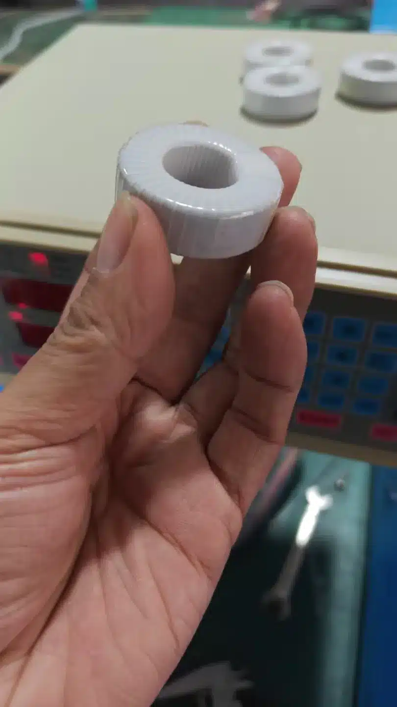 vacuz 4mm&6mm 2 sets toroidal inductor core insulation tape wrapping machines delivery 5