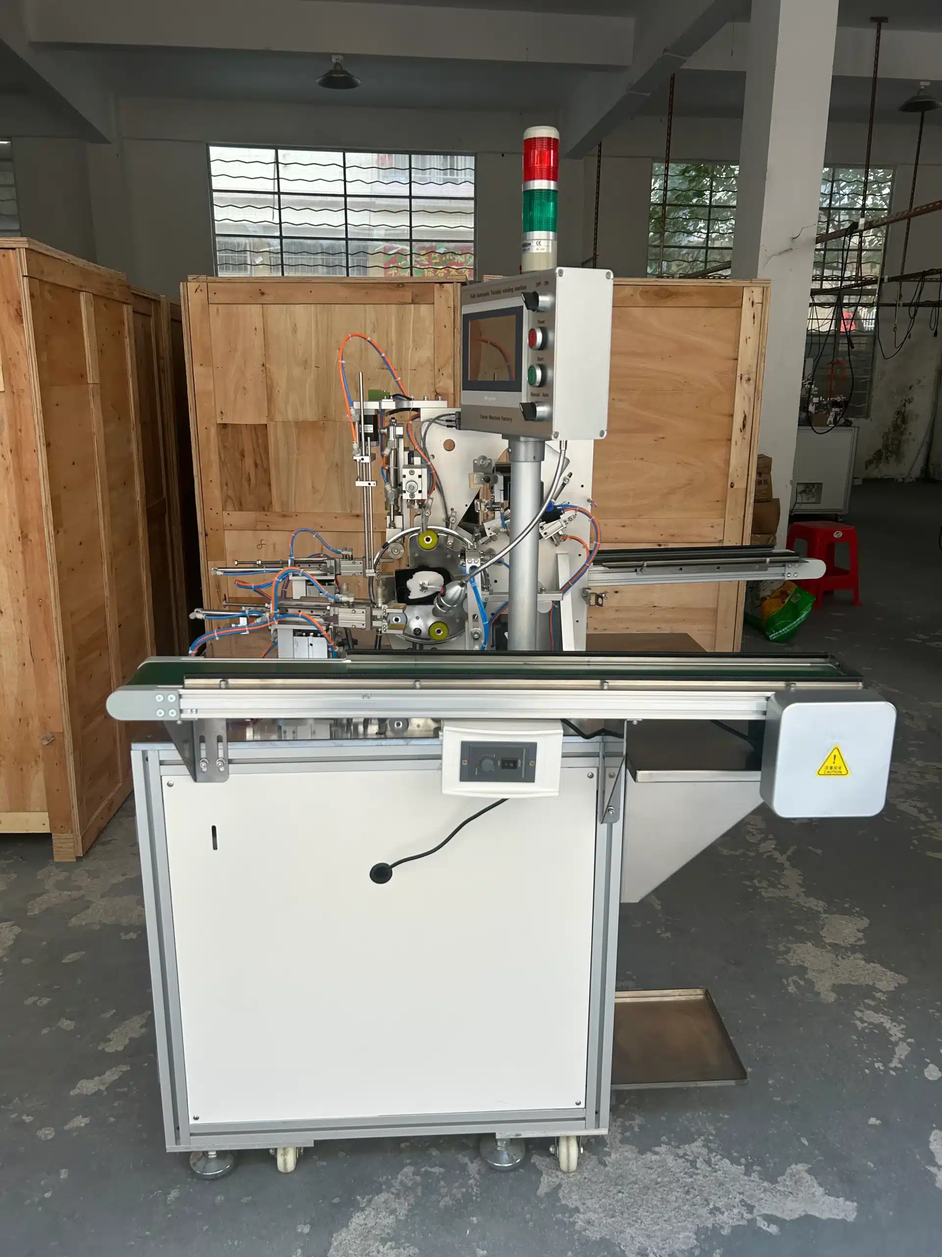 Vacuz 8 Inches Semi Automatic & Fully Automatic Toroidal Inductor Core Winding Machines Shipment vacuz 8 inches semi automatic & fully automatic toroidal inductor core winding machines shipment 4