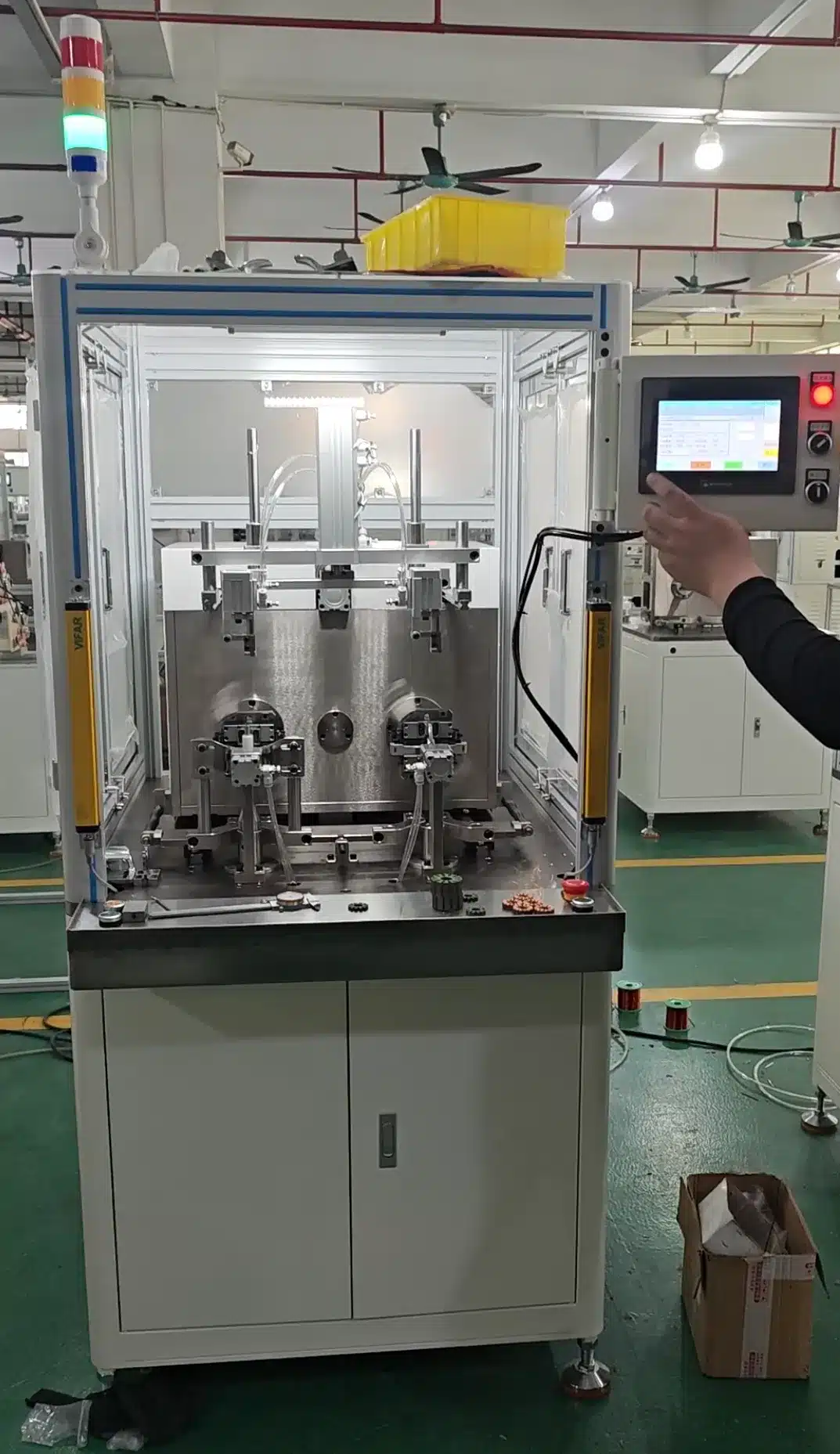 vacuz 2 sets 3115 & 4320 fpv drone motor automatic bldc stator double stations winding machines shipment 1