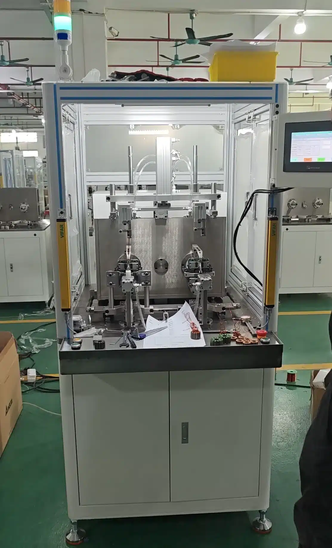 vacuz 2 sets 3115 & 4320 fpv drone motor automatic bldc stator double stations winding machines shipment 2