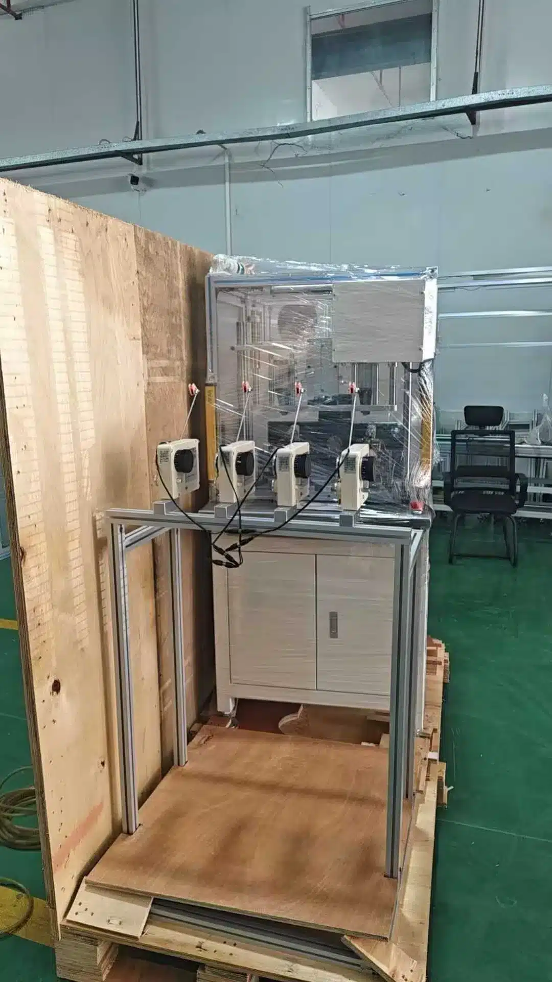 vacuz 10020 agricultural payload drone motor automatic fpv uav stator core flying fork winding machine shipment 4