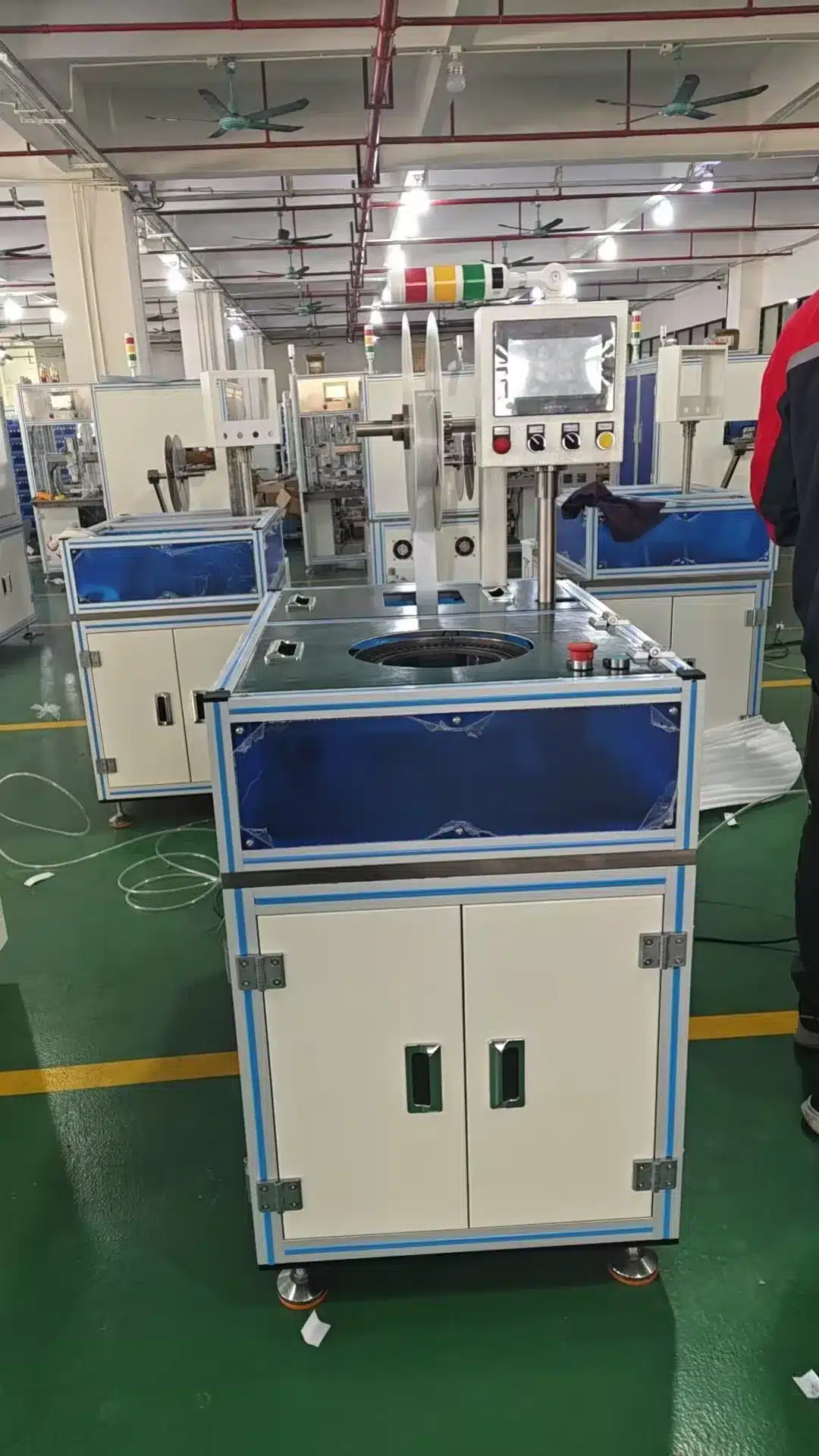 vacuz 16 sets large industry cooling fan motor stator automatic winding paper insertion magnets insertion machines loading container 4