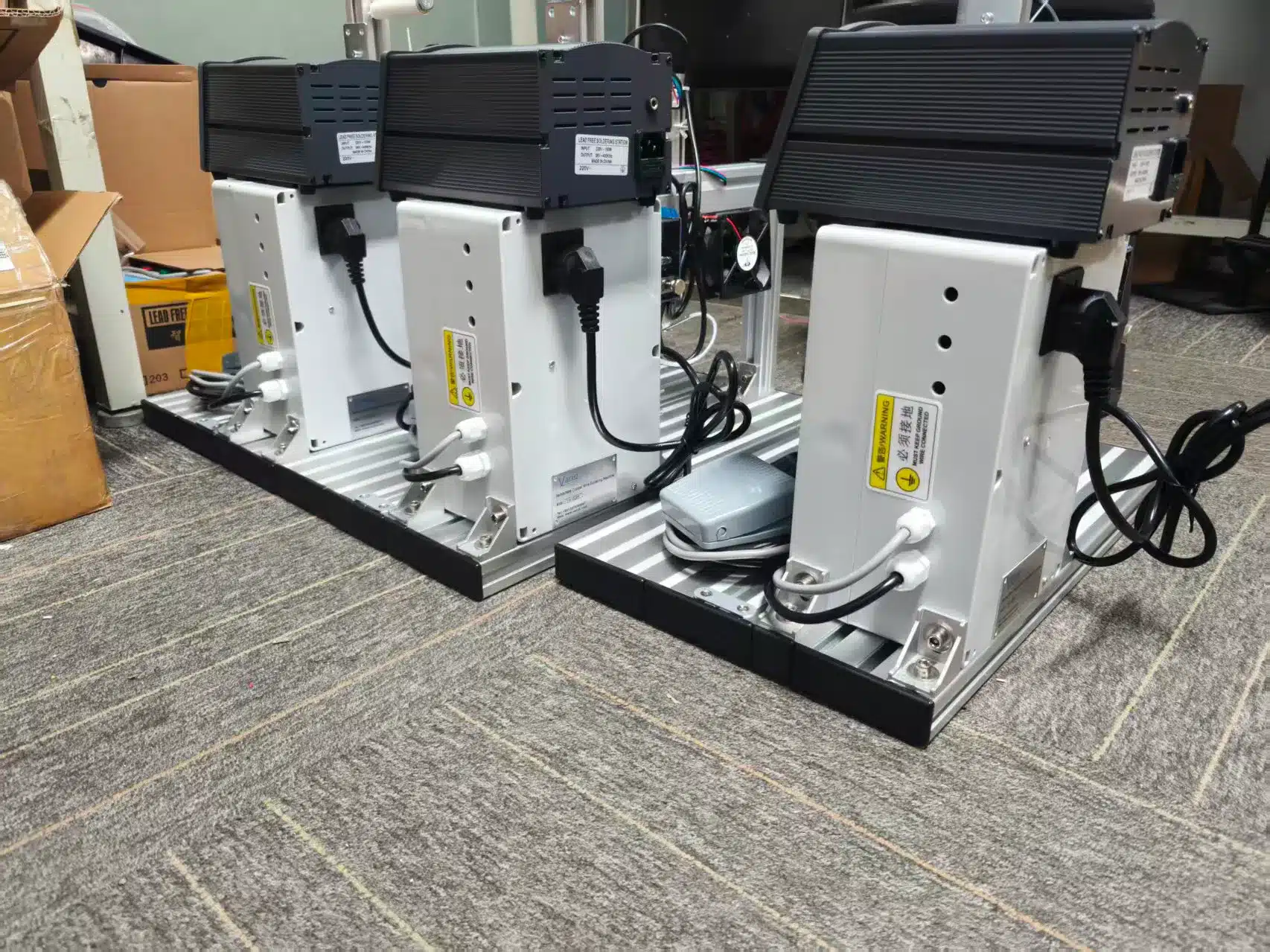 12 Sets Vacuz Desktop Soldering Machine For Drone Motor Stator Copper Wire Soldering Shipment 12 sets vacuz desktop soldering machine for drone motor stator copper wire soldering shipment 3