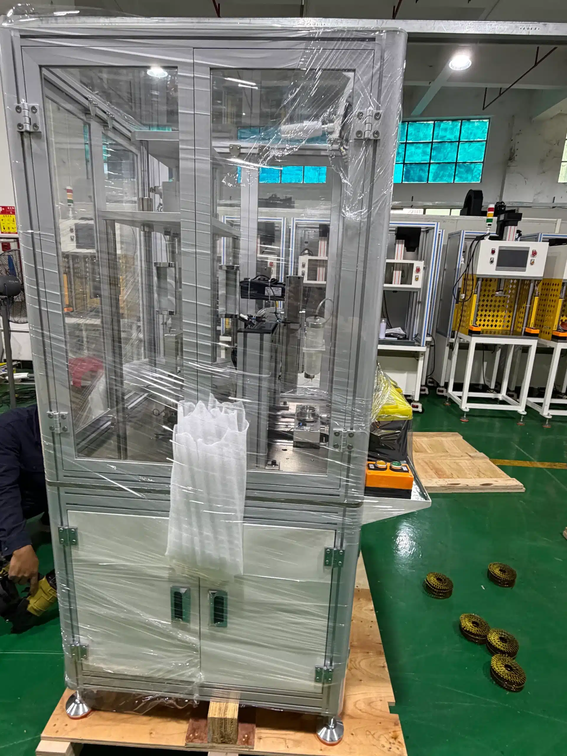 hot selling 3115 fpv drone motor rotor glue dispenser n52h magnets insertion machine delivery 2