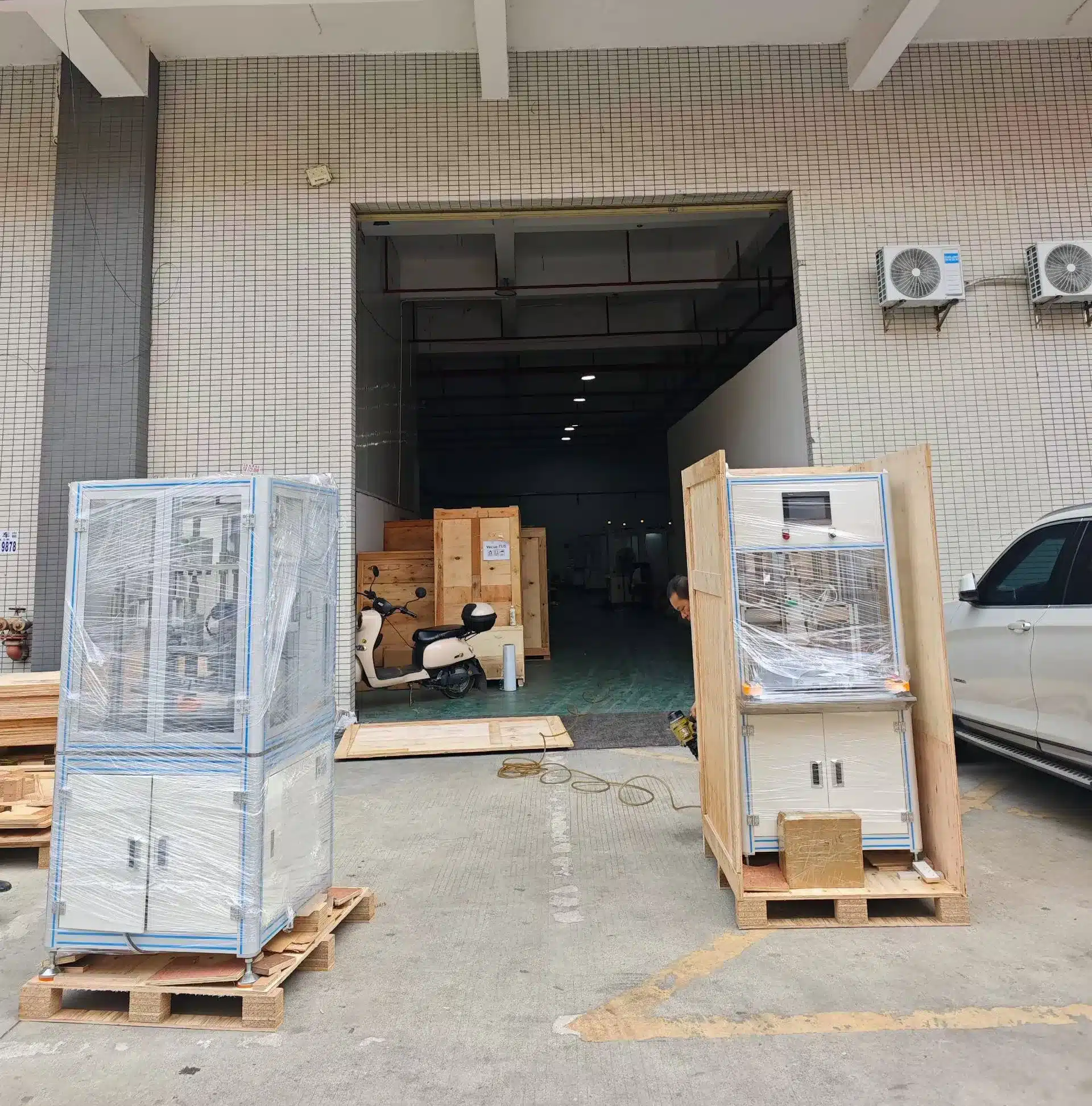 two sets 4320 fpv drone motor rotor gluing dispenser n52h magnets insertion machine shipping 4