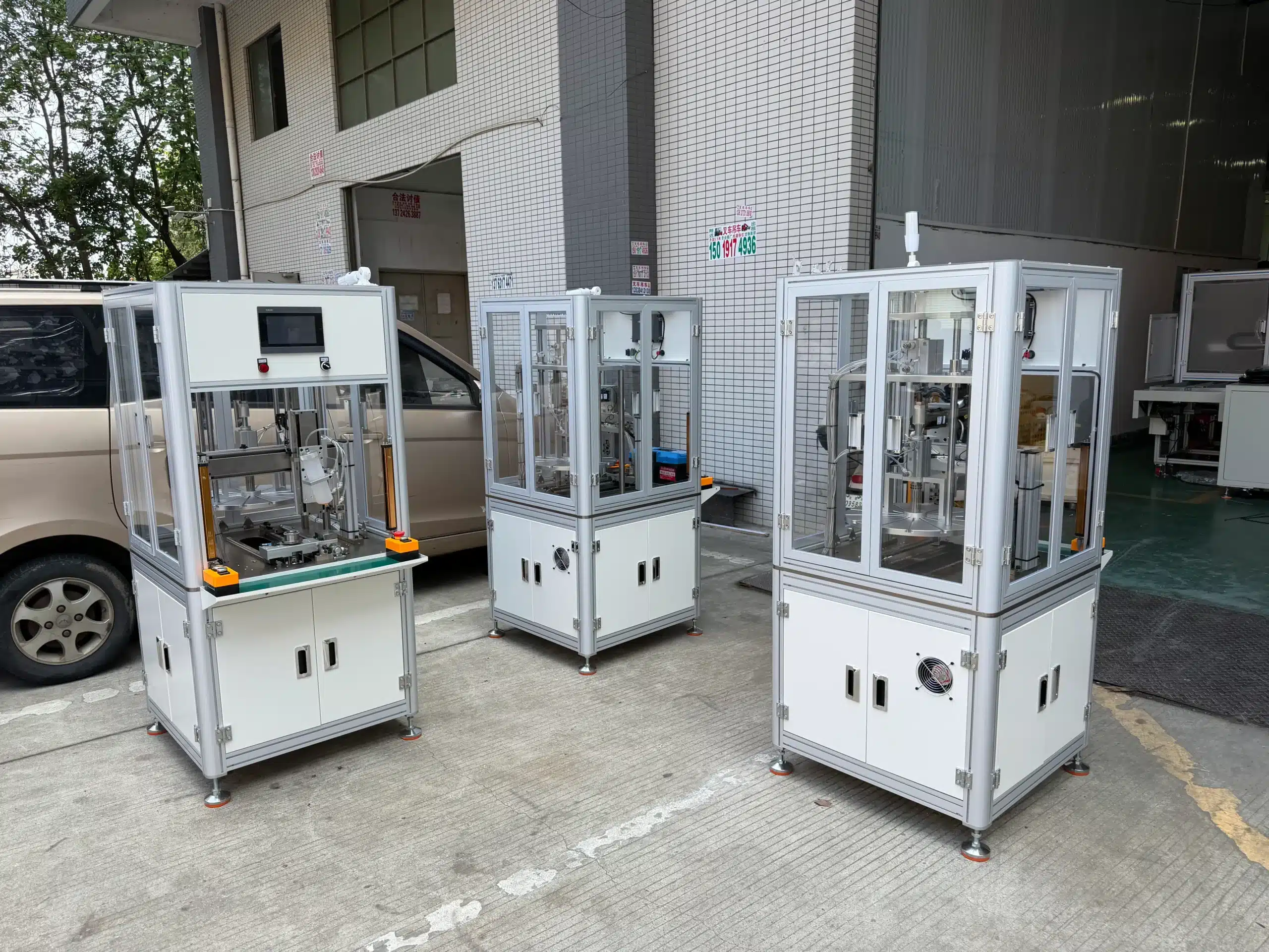 vacuz 4 sets automatic 2807 fpv drone motor rotor glue dispensing magnetic insertion machines shipment 1